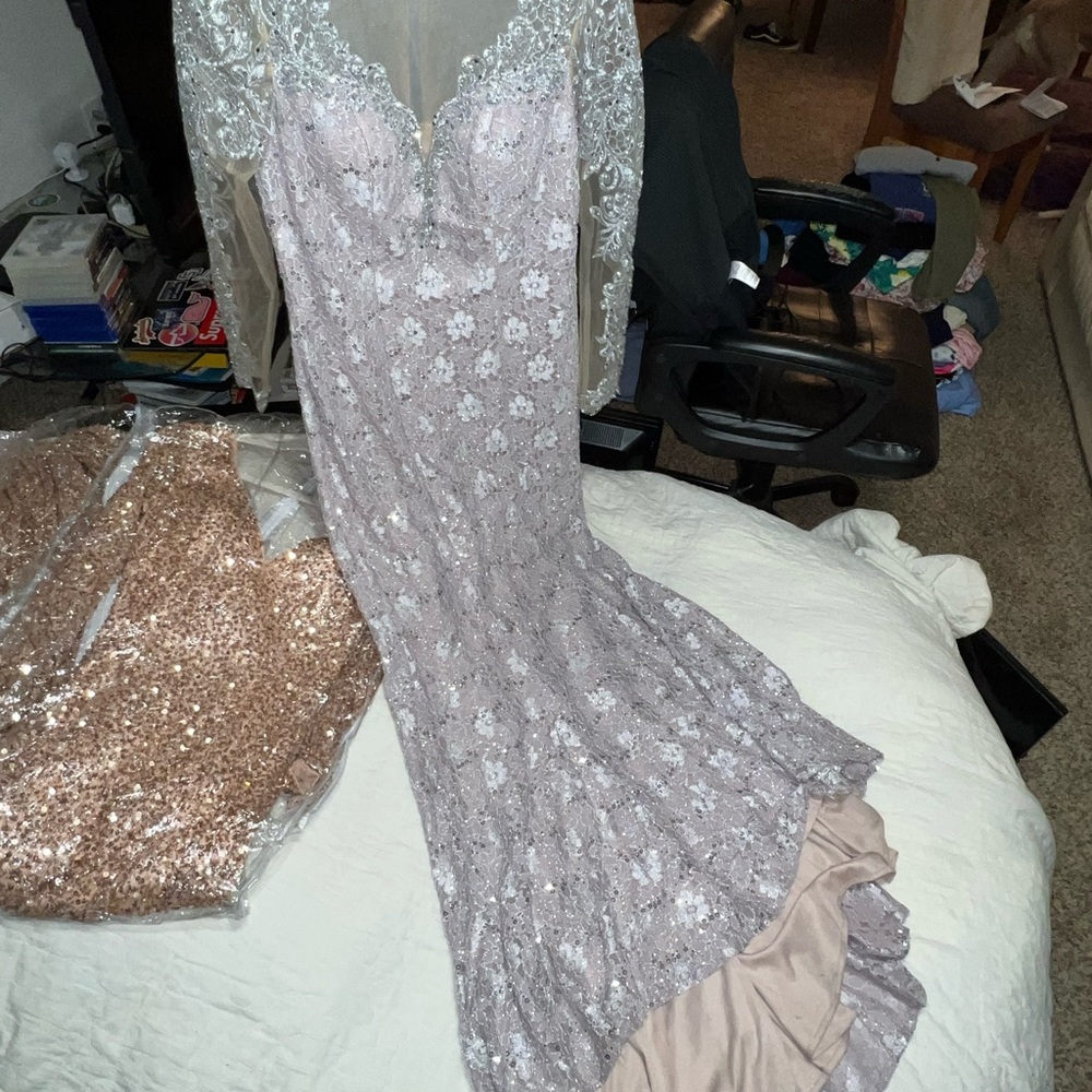 Long Sleeve Prom Dress